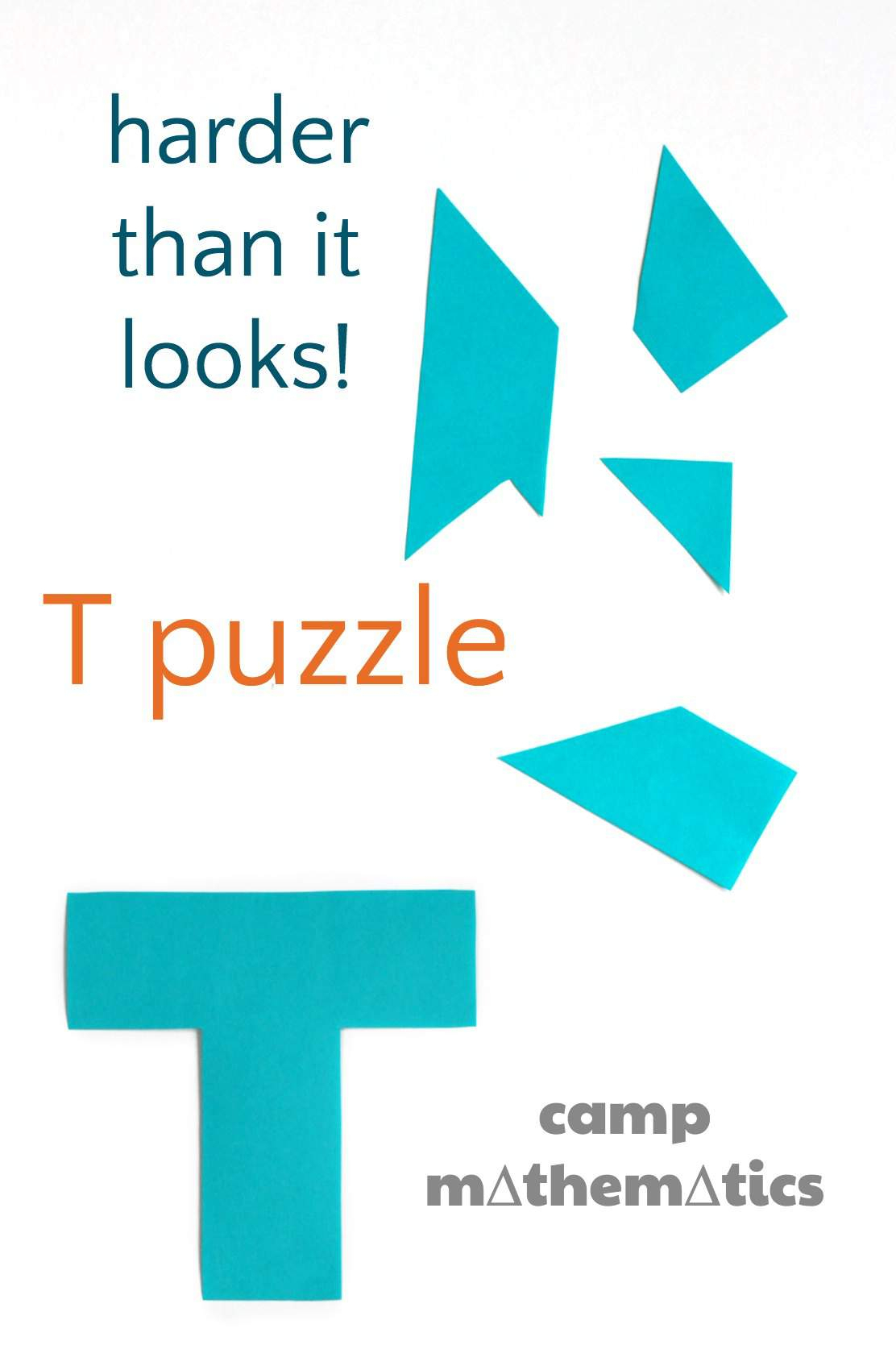 T Puzzle (Boggle Your Mathematical Mind) - Printable T Puzzle