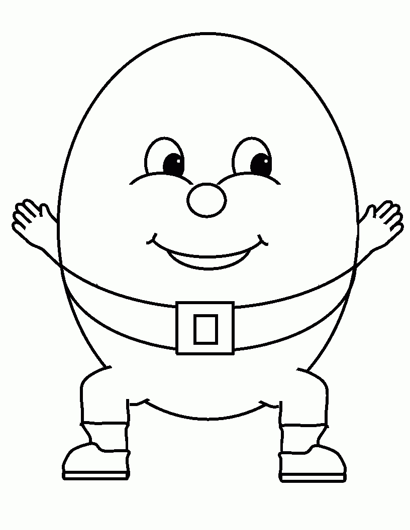 Templates | A+ Literature Guides | Nursery Rhyme Party, Preschool - Printable Humpty Dumpty Puzzle