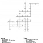 Thanksgiving Crossword Puzzle Free Printable   Printable Crossword Puzzles For Kids With Word Bank