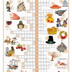 Thanksgiving Crossword Puzzle Worksheet   Free Esl Printable   Printable Crossword Puzzles For Thanksgiving