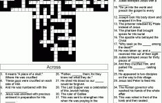 The Easter Story Crossword Puzzle | Bible Crosswords/word Search – Printable Bible Puzzles For Adults