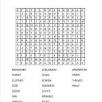 The Good Samaritan Crossword Puzzle (Free Printable)   Parables   Bible Crossword Puzzles For Kids Free Printable