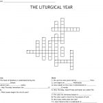 The Liturgical Year Crossword   Wordmint   Printable Holy Week Crossword Puzzle