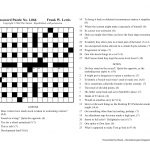 The Nation Cryptic Crossword Forum: Nat Hentoff (Puzzle No. 1,066)   Printable Wall Street Journal Crossword Puzzle