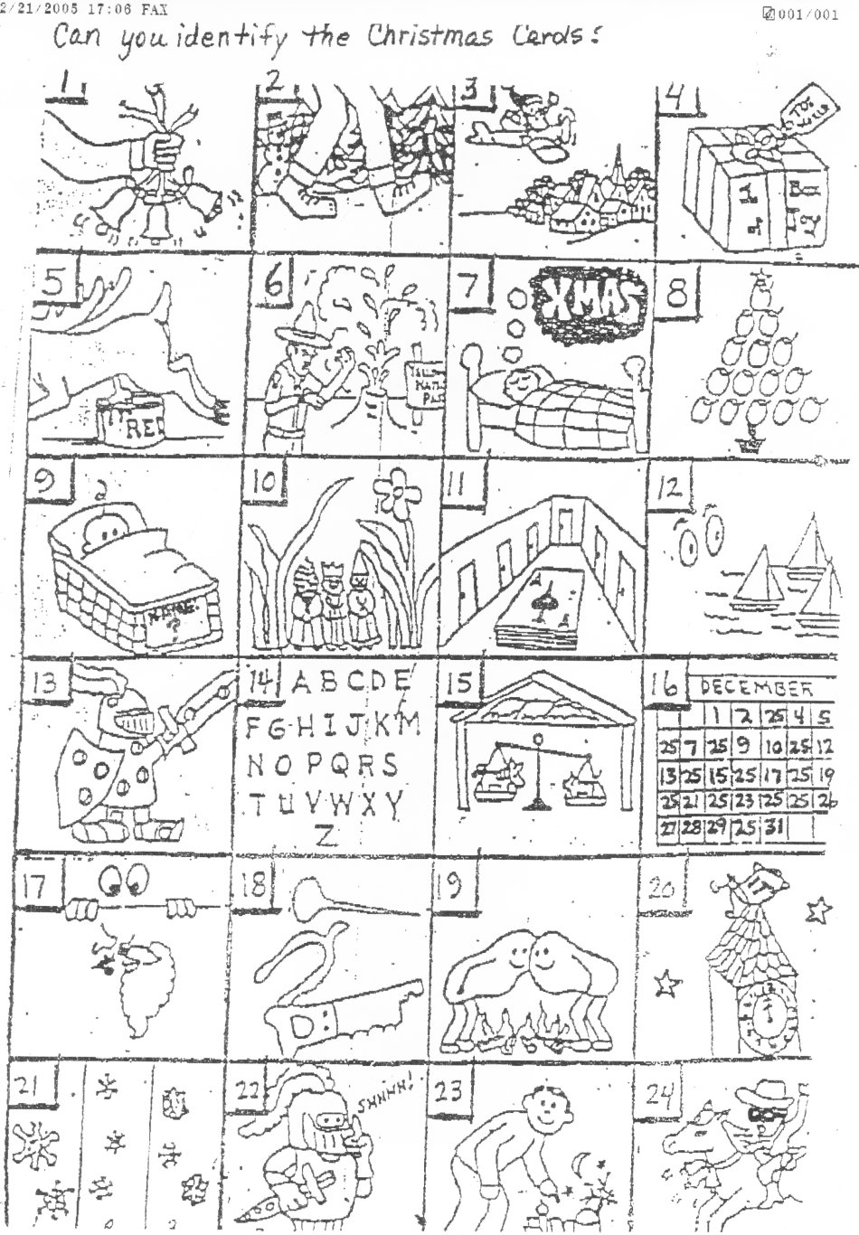 The Original Puzzle - Printable Christmas Rebus Puzzles