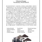 The Science Of Global Warming And Climate Change   An Elementary   Global Warming Crossword Puzzle Printable