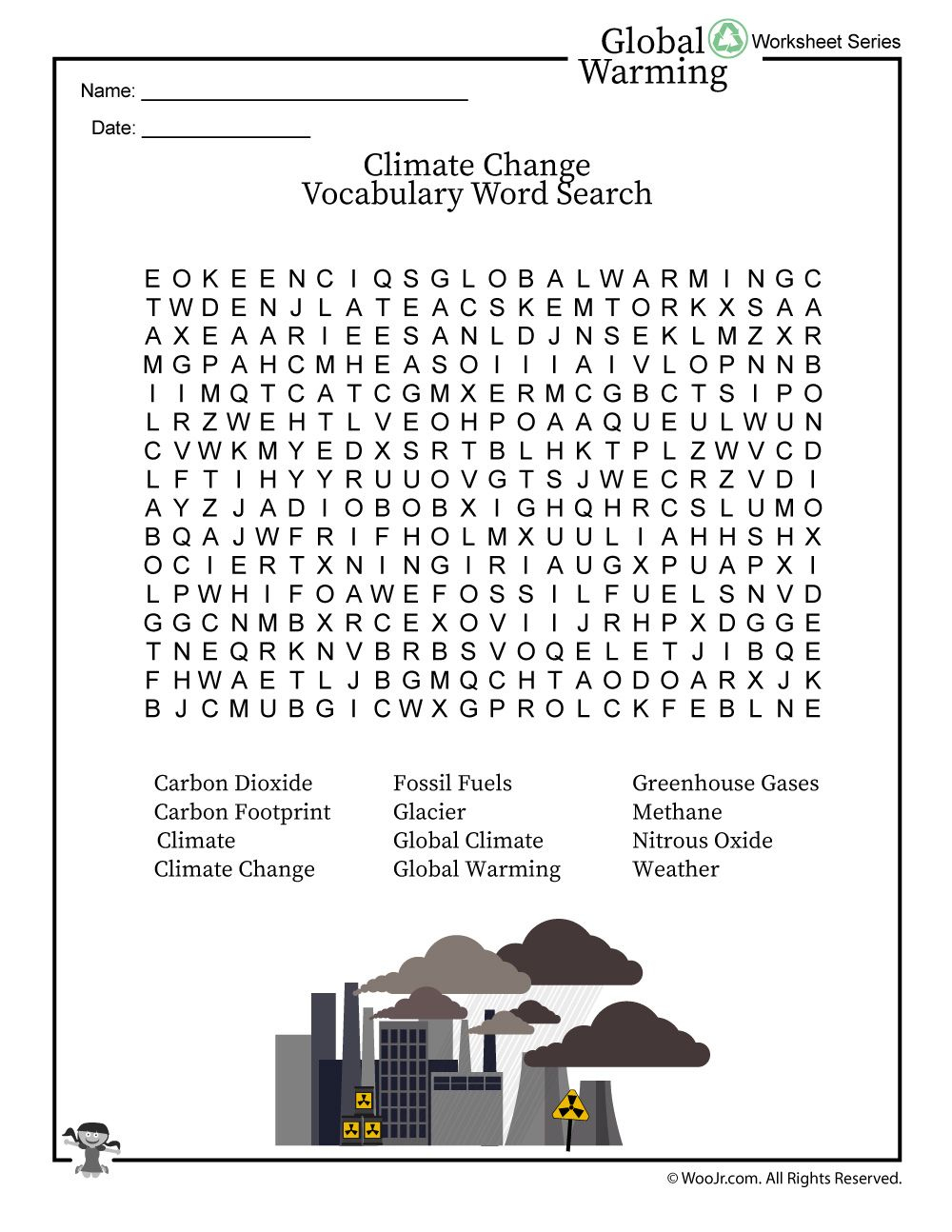 The Science Of Global Warming And Climate Change - An Elementary - Global Warming Crossword Puzzle Printable