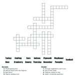 The Weekcom Puzzles Math Thanksgiving Crossword Puzzle Crosswords   4Th Grade Crossword Puzzles Printable