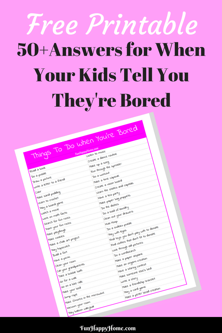Things To Do When You Are Bored: 50+ Ideas And Free Printable - Printable Puzzles To Do When Bored