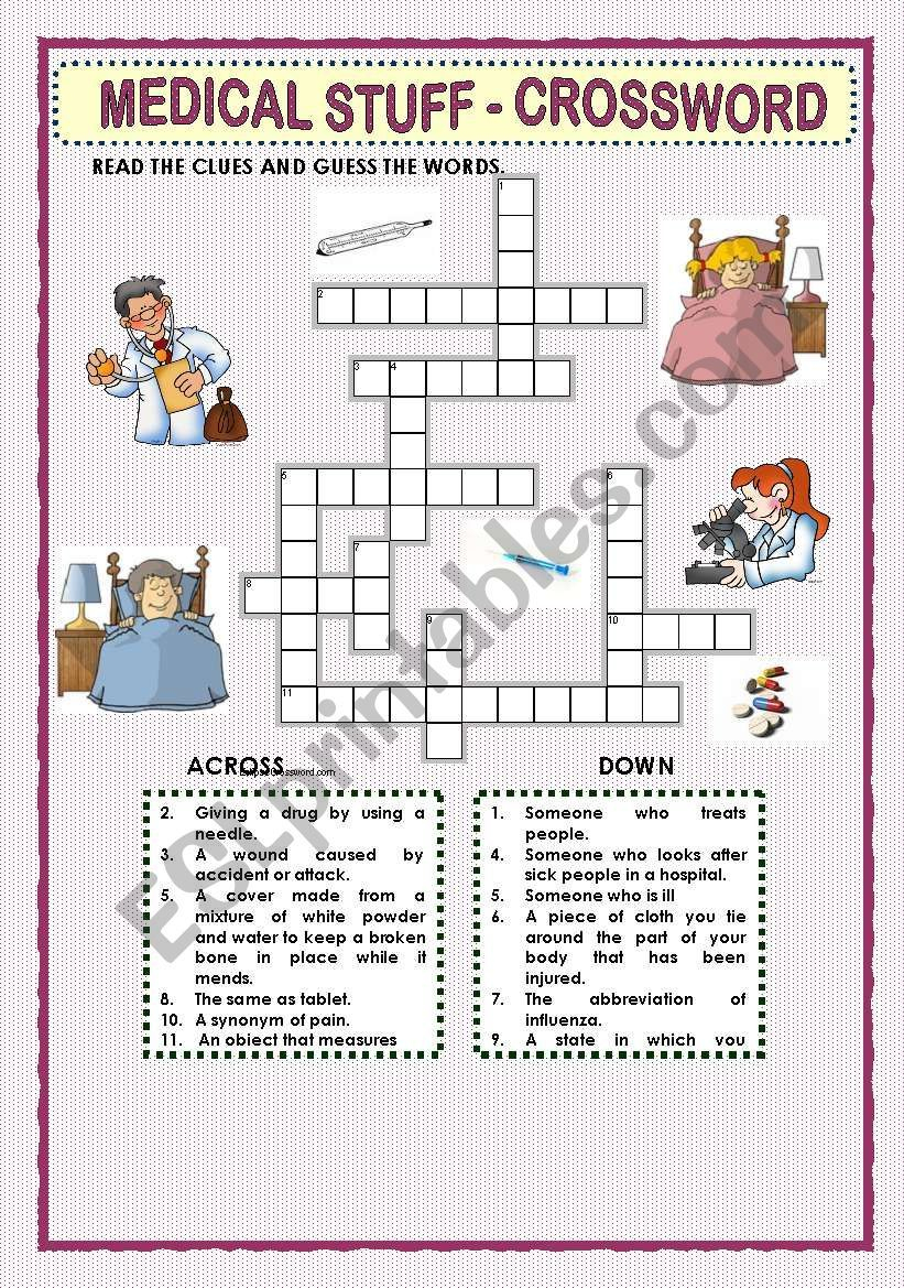 This Crossword Puzzle Was Created With Eclipse Crossword. | Nurses - Printable Grey&amp;#039;s Anatomy Crossword Puzzles