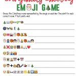 This Free Printable Christmas Emoji Game Is One Of The Most Fun   Printable Emoji Puzzles