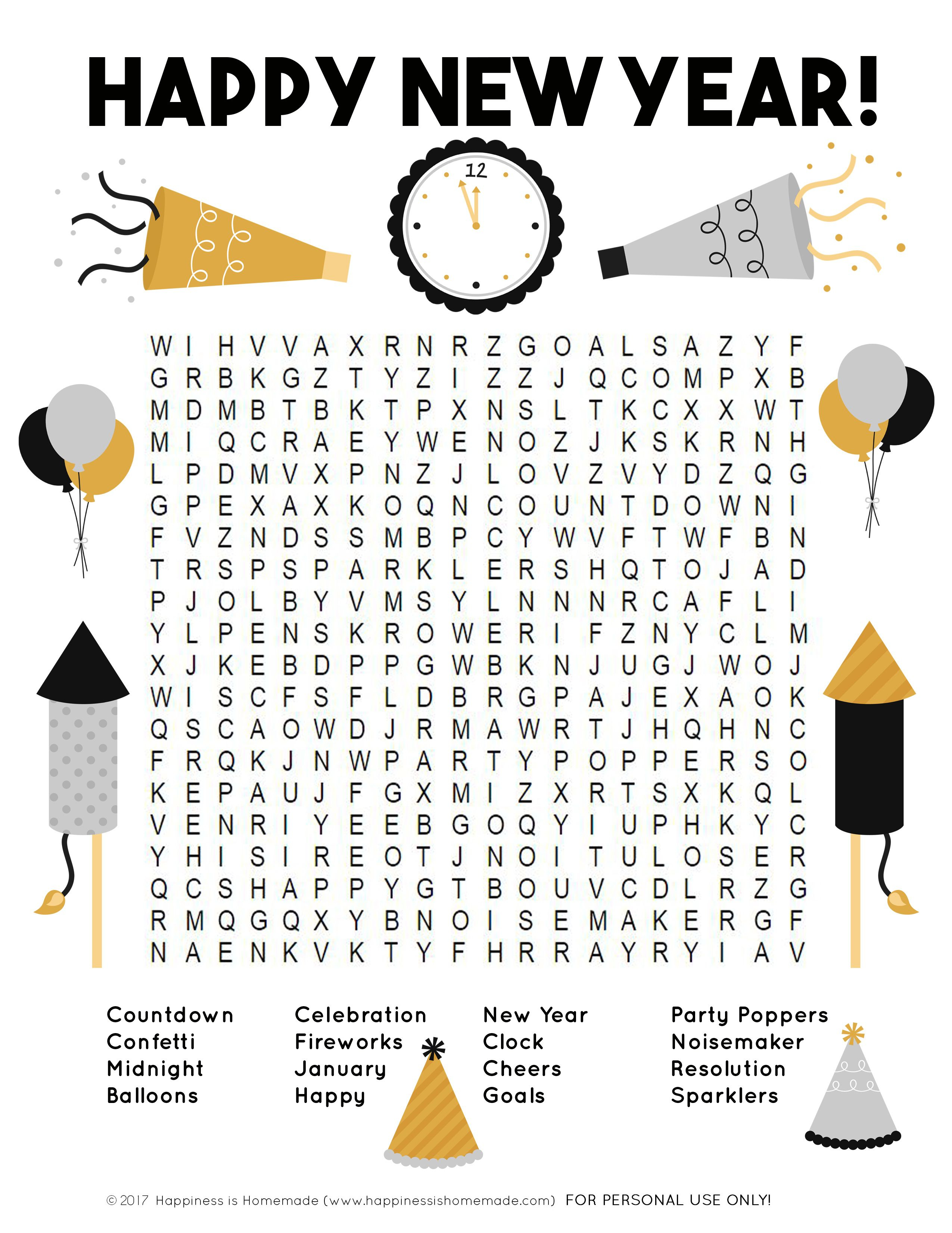 This Fun New Year&amp;#039;s Word Search Printable Puzzle Is A Ton Of Fun For - Printable Drop Quote Puzzles