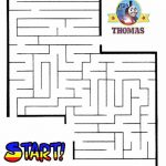 Thomas The Train Halloween Worksheets For Kids | Printable Maze   Printable Train Puzzle