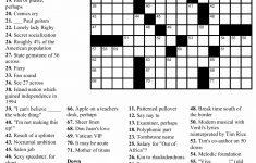 Top Crossword Puzzle Printable Ny Times ~ Themarketonholly – Free – Printable Crossword Nytimes