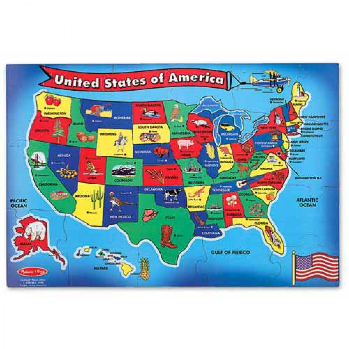 U S A Map Puzzlemelissa Amp Doug Printable Of United States - United - Printable Usa Puzzle