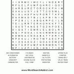 Under The Hood Word Search Puzzle | Road Trip: Hacks & Things To Do   1950S Crossword Puzzle Printable