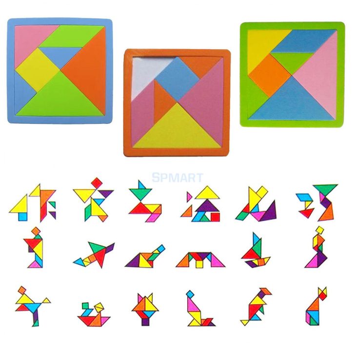 7 Piece Tangram Puzzle Printable