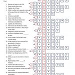 Usa Crossword (Key) Worksheet   Free Esl Printable Worksheets Made   Printable Usa Crossword