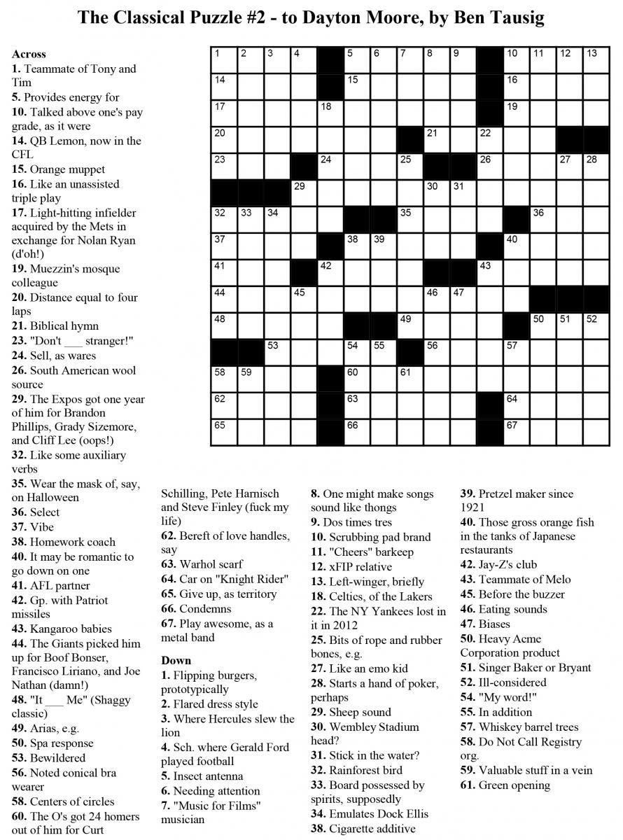 Usa Crossword Puzzles Printable – Jowo - Free Printable Crosswords - Printable Crossword Puzzles Disney