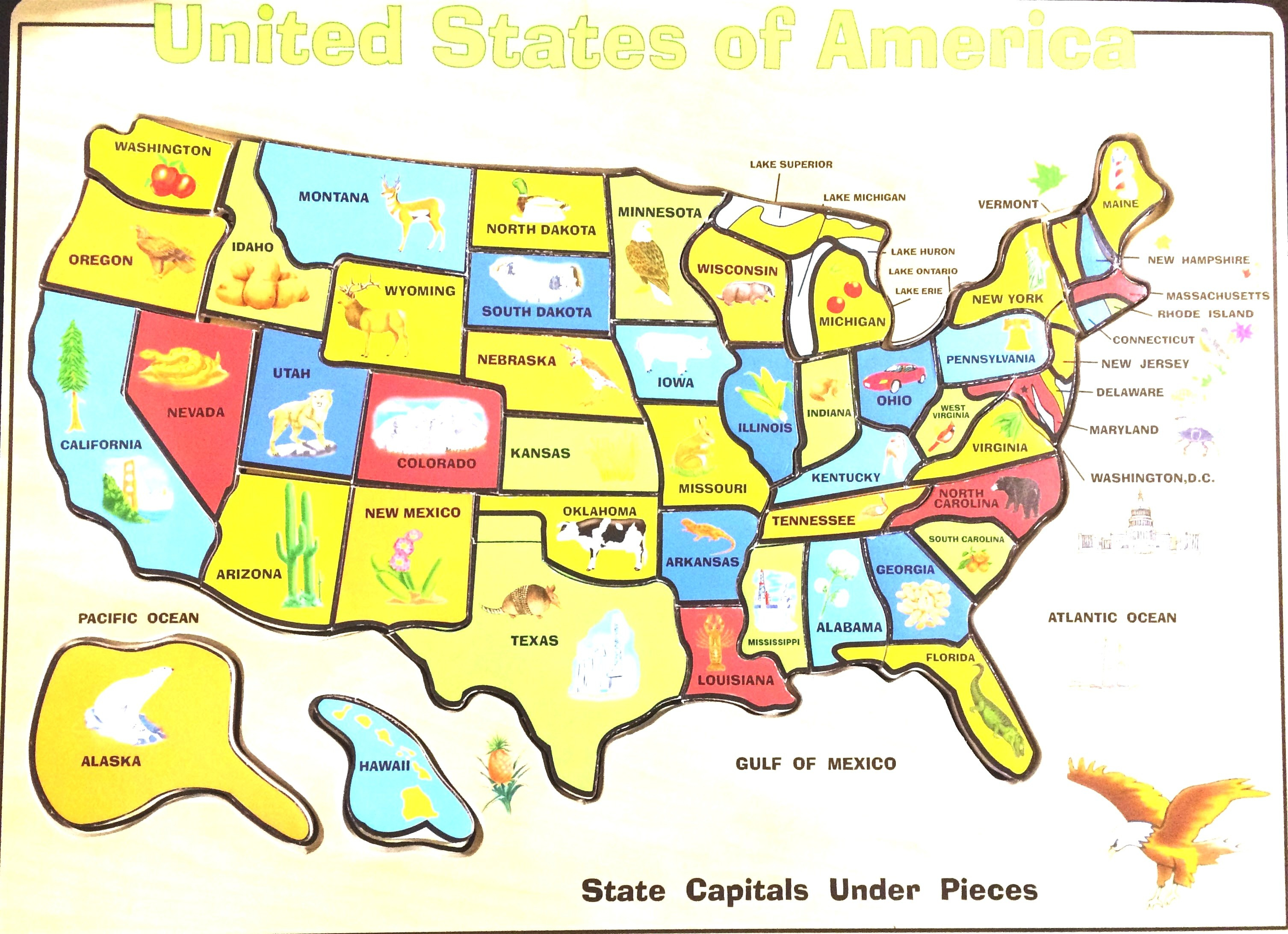 Usa Map Puzzle Rand Mcnally Store Printable United States For Nfl - Printable Usa Puzzle