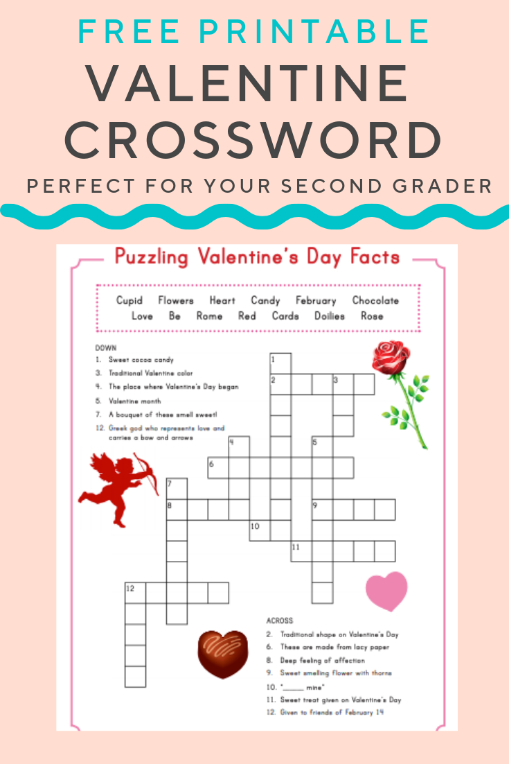 Printable Valentine Crossword Puzzle Printable Crossword Puzzles