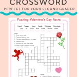 Valentine Crossword | Elementary Activities And Resources   Printable Valentine Crossword Puzzles