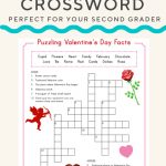 Valentine Crossword | Valentine's Day | Valentines Day Words   Valentine's Day Printable Puzzle