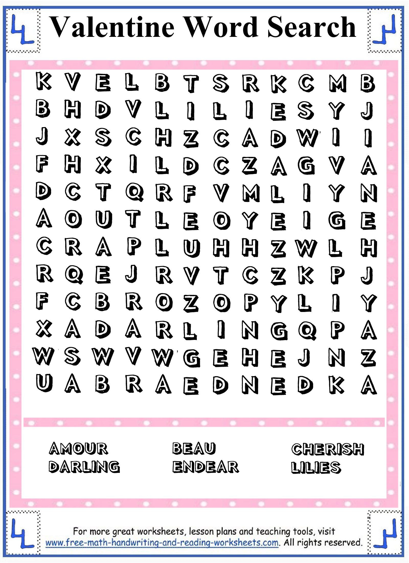 Printable Word Puzzles For 5Th Grade Printable Crossword Puzzles