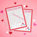 Valentine's Day Word Search Printable   Happiness Is Homemade   Free Printable Valentine Puzzle