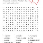 Valentine's Day Word Search Puzzle: Free Worksheet For February 14   Free Printable Valentine Puzzle Games