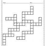 Verb Tense Crossword Puzzle Worksheet   Crossword Puzzle Printable 5Th Grade