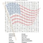 Veteran's Day Word Search And Other Activities! | Crafts And Fun   Printable Military Crossword Puzzles