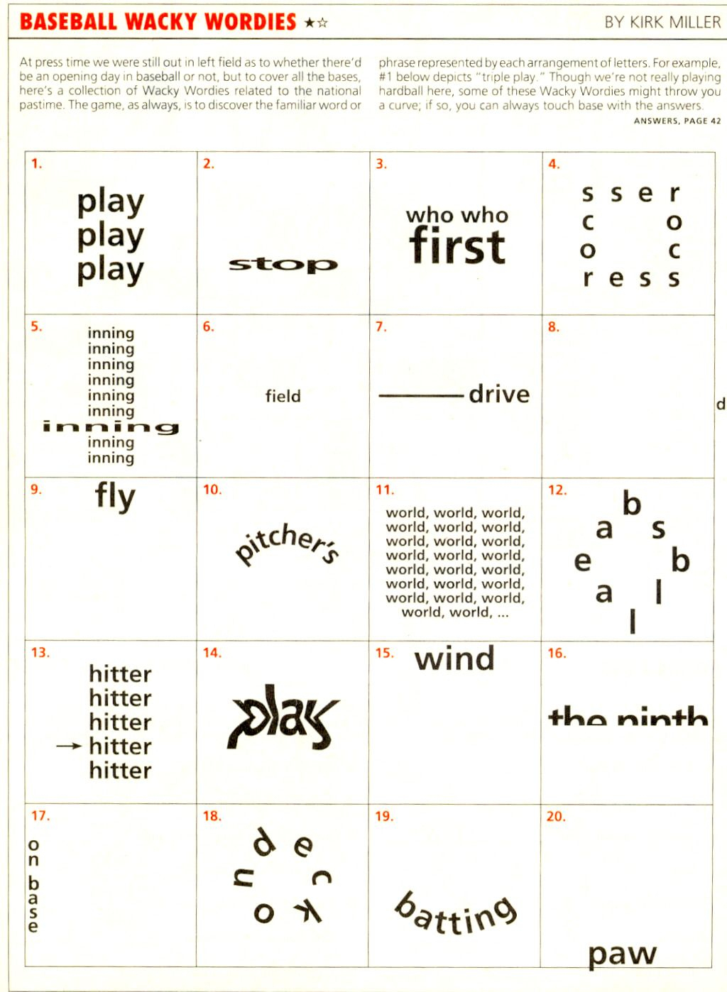 Wackie Wordies Brainteaser #69 | Wordles - Printable Wordles Puzzles