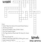 Wand Wordsearch | Harry Potter And Friends In 2019 | Harry Potter   Printable Crossword Puzzles Harry Potter