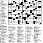 Washington Post Crossword Printable Puzzle | Puzzles Printable   Printable Clueless Crossword Puzzles