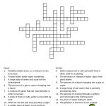 Water Cycle Crossword Puzzle. Great For Environmental Science   Printable Vocabulary Crossword Puzzles