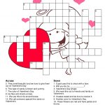 What A Great Way To Spend The Night With Your Love Then Being Smart   Free Printable Valentine Crossword Puzzles