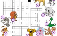 Wild Animals Crossword Puzzle | Lela – Animal Crossword Puzzle Printable