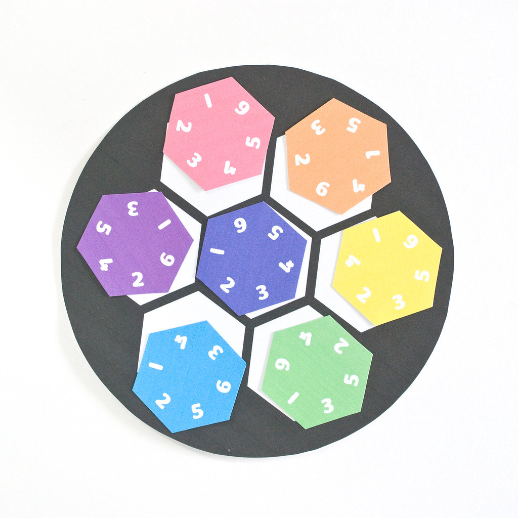 Wild Olive: Printable // Hexagon Number Puzzle - Printable Hexagon Puzzle