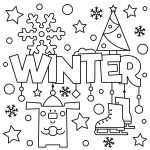 Winter Puzzle & Coloring Pages: Printable Winter Themed Activity   Printable Winter Puzzle