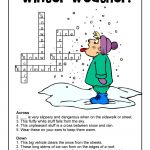 Winter Weather Crossword Puzzle Answer Key | Woo! Jr. Kids Activities   Winter Crossword Puzzle Printable