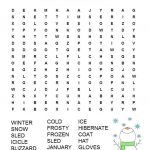 Winter Word Search Free Printable | Winter | Winter Word Search   Printable January Crossword Puzzles