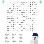 Winter Word Search Printable | Free Printables | Winter Word Search   Printable Winter Crossword Puzzles