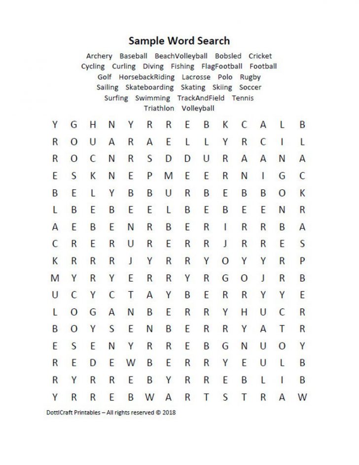Printable English Puzzle