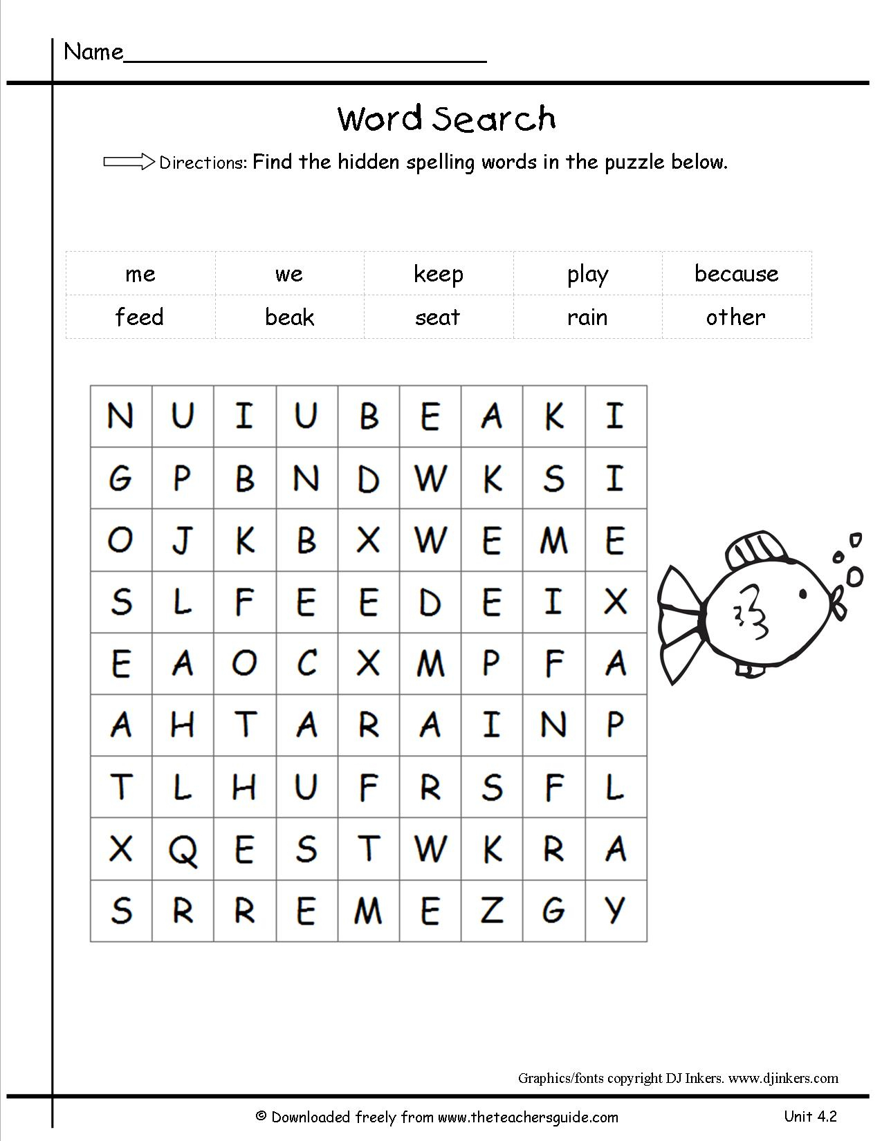 Wonders First Grade Unit Four Week Two Printouts - First Grade Crossword Puzzles Printable