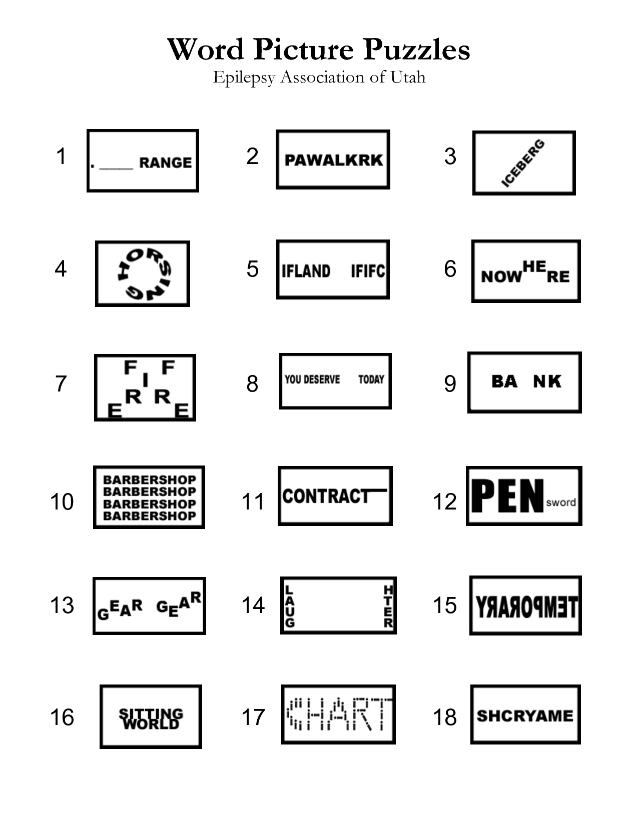 Word Puzzles | Puzzles | Brain Teaser Puzzles, Word Puzzles, Picture - Printable Puzzles Brain Teasers