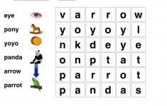 Word Search For Kindergarten Printable | Free Words Worksheets For – Printable Puzzles Kindergarten