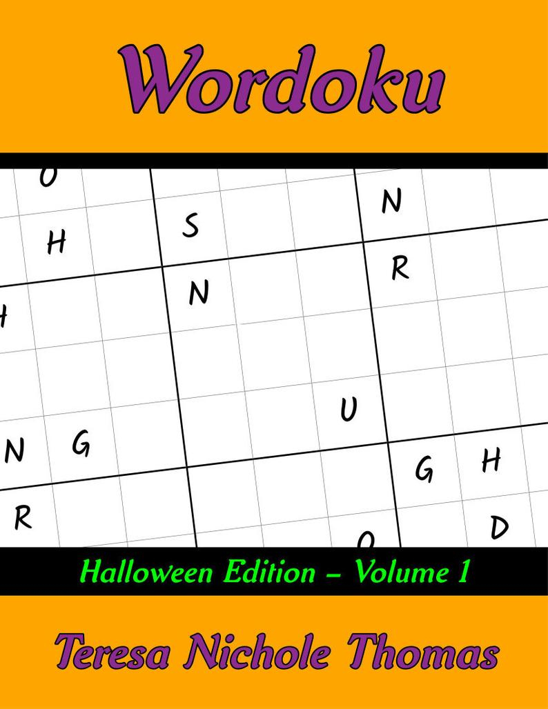 Wordoku Puzzle Book Halloween Edition Volume 1 Printable | Etsy - Printable Wordoku Puzzles