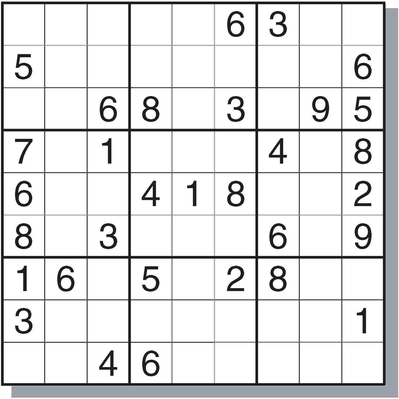 free printable sudoku puzzles with answers