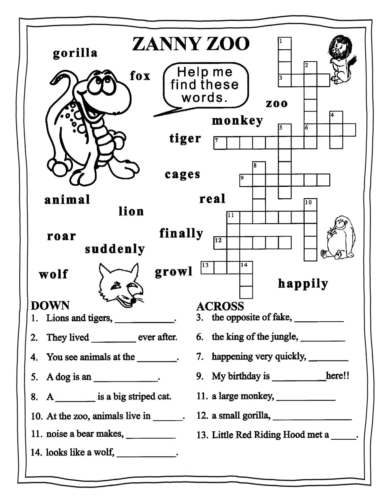 Worksheets For Grade 3 English | Learning Printable | Educative - Worksheet English Puzzle